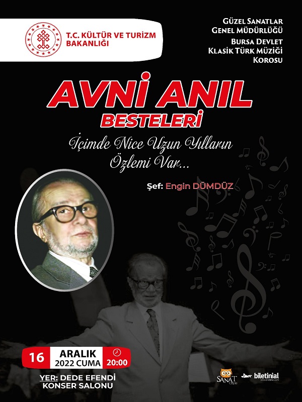 Avni Anıl Besteleri - Bursa Devlet Klasik Türk Müziği Korosu